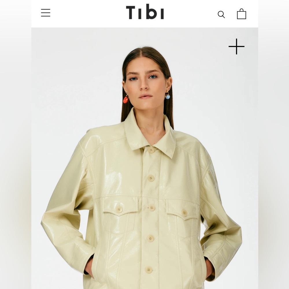 NWT Tibi patent jacket